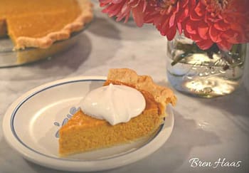 Pumpkin Pie Recipe with Fresh Whip Cream