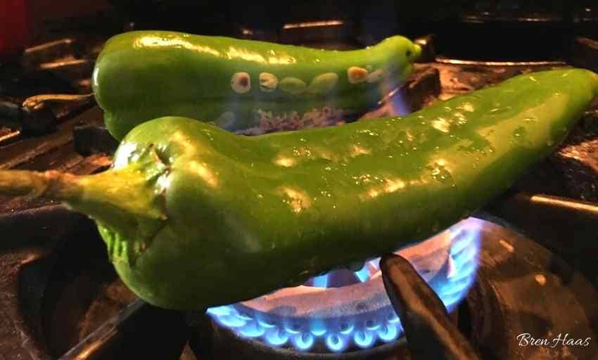 Easy to Roast Anaheim Peppers