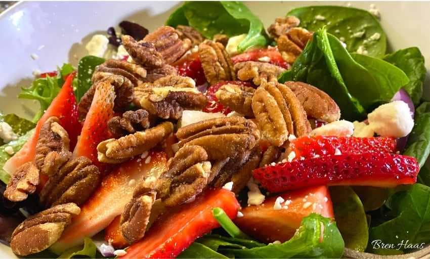 Strawberry and Pecan on this Salad